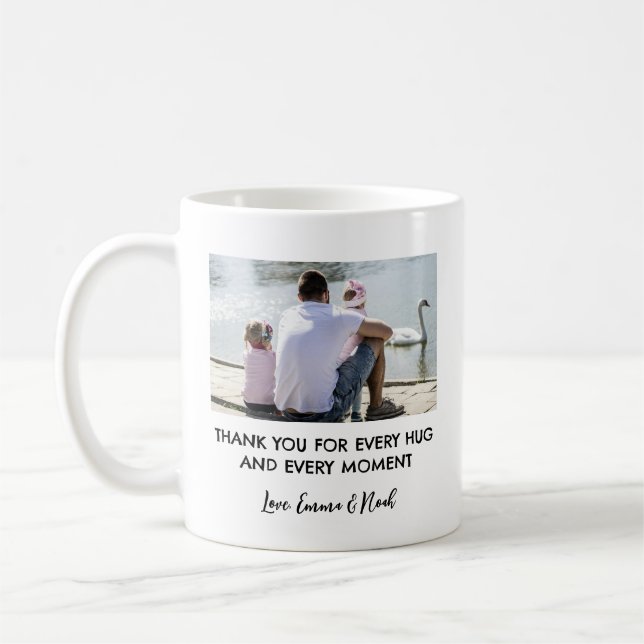 Taza De Café Regalo del Día del Padre por su foto Personalizado (Izquierda)
