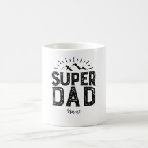Regalo del día del padre, Super papá, nombre del c