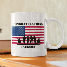 Taza De Café Regalo del Ejército Personalizado Estadounidense