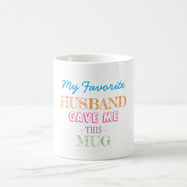 Taza De Café Regalo del esposo a la esposa (Centro)