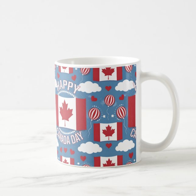 Taza De Café Regalo del Feliz Día de Canadá (Derecha)