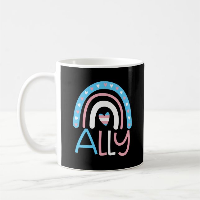 Taza De Café Regalo del Mes del Orgullo Transexual (Izquierda)