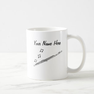 Taza De Café Regalo del músico flautista de leña Personalizado 