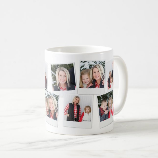 Taza De Café Regalo del navidad de la foto de los abuelos del (Anverso derecho)
