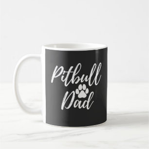 Taza De Café Regalo del padre del perro de Pitbull para el aman