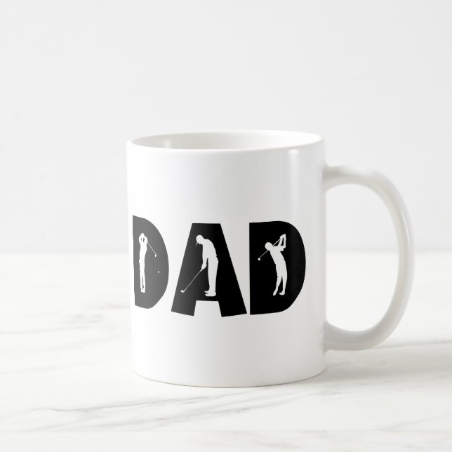 Taza De Café Regalo del papá del golf (Derecha)