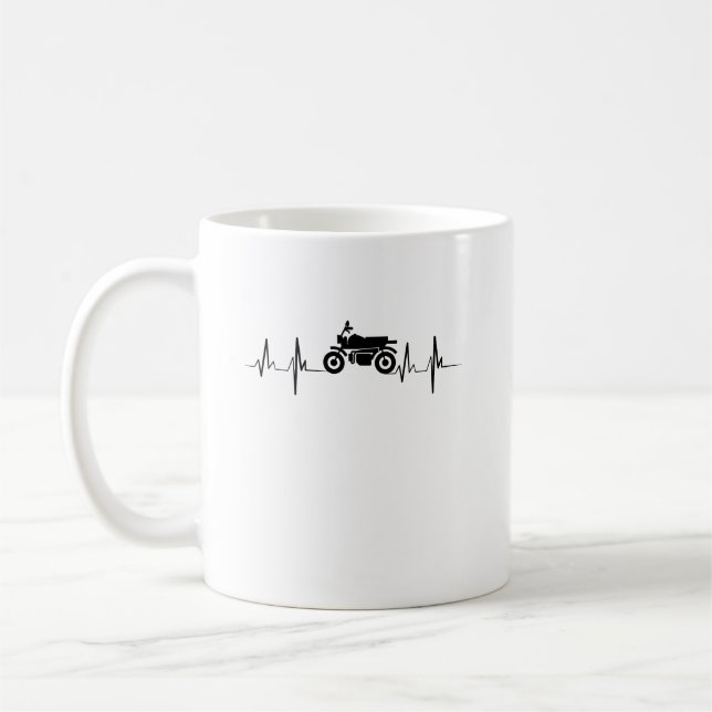 Taza De Café Regalo del papá del hombre del motorista del (Izquierda)