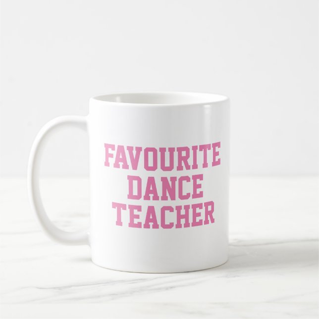 Taza De Café Regalo del profesor de danza favorito (Izquierda)