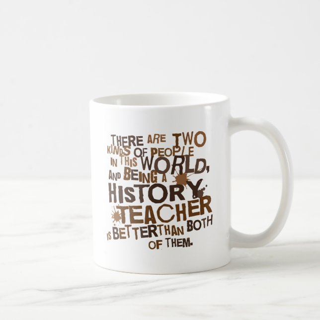 Taza De Café Regalo del profesor de la historia (Derecha)