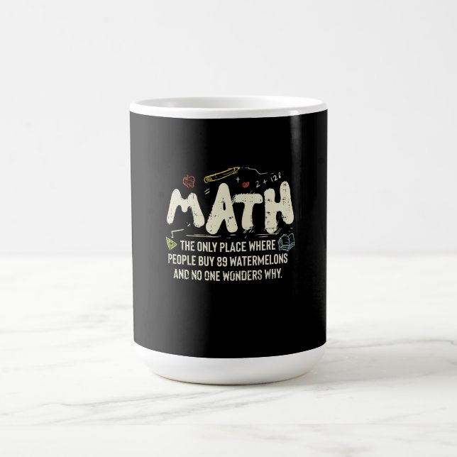 Taza De Café Regalo del profesor de matemáticas (Centro)