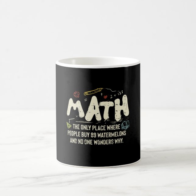 Taza De Café Regalo del profesor de matemáticas (Centro)
