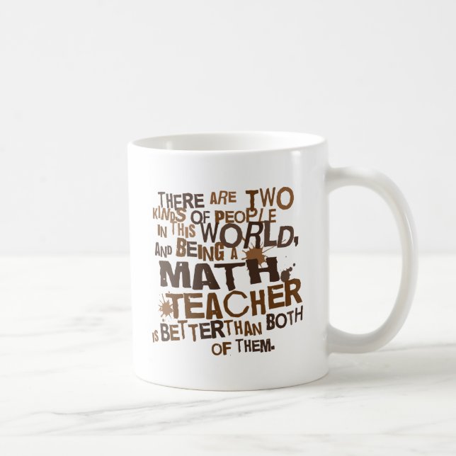 Taza De Café Regalo del profesor de matemáticas (Derecha)