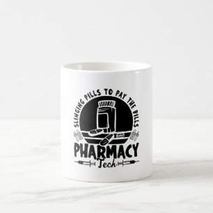 Taza De Café Regalo del Técnico Farmacéutico de Píldoras Secado