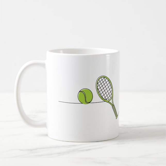 Taza De Café Regalo del tenis del amante el | del tenis (Izquierda)
