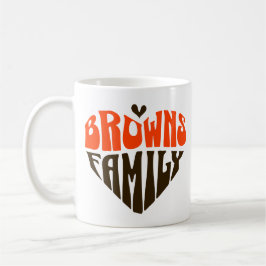 Taza De Café Regalo del ventilador de la familia Browns