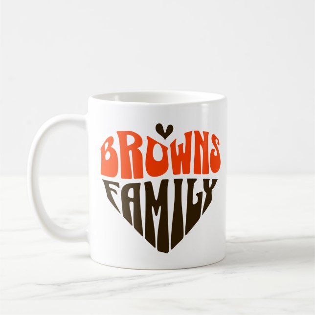 Taza De Café Regalo del ventilador de la familia Browns (Izquierda)
