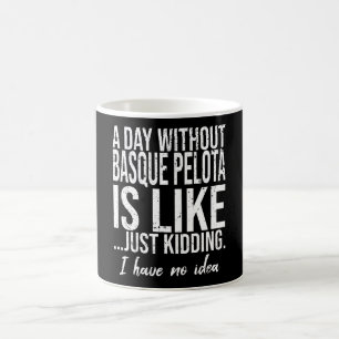 Taza De Café Regalo deportivo vasco Pelota divertido