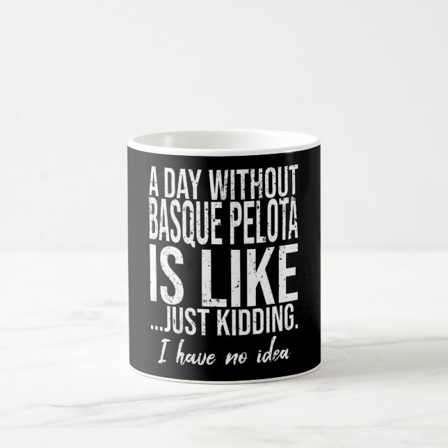 Taza De Café Regalo deportivo vasco Pelota divertido (Centro)