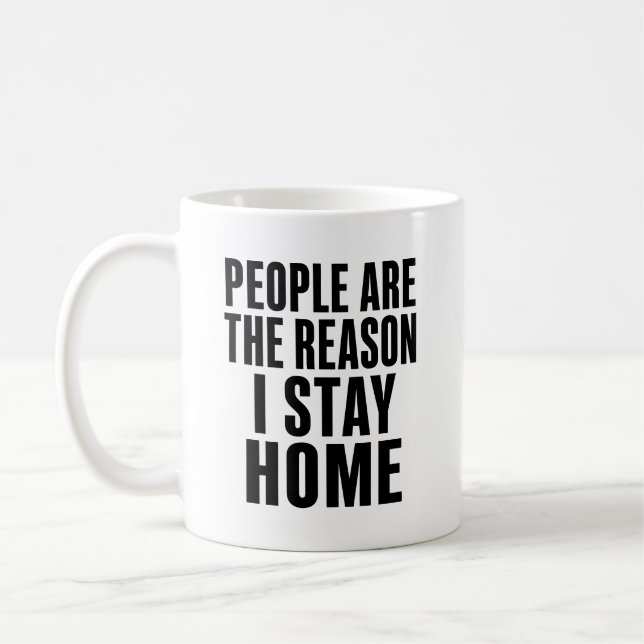 Taza De Café Regalo Divertido Antisocial (Izquierda)