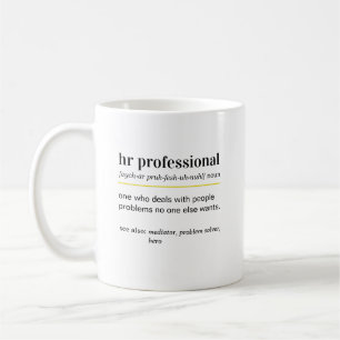 Taza De Café Regalo divertido de definición de RRHH