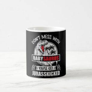 Taza De Café Regalo divertido de dinosaurio para bebé y familia