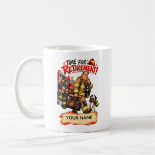 Taza De Café Regalo divertido de jubilación para bombero
