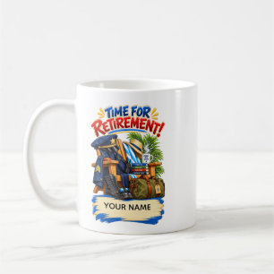 Taza De Café Regalo divertido de jubilación para la policía