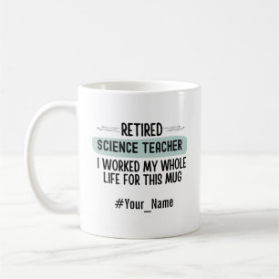 Taza De Café Regalo Divertido de Jubilación para Profesor de Ci
