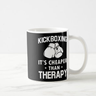 Taza De Café Regalo divertido de kickboxer terapia kickboxing