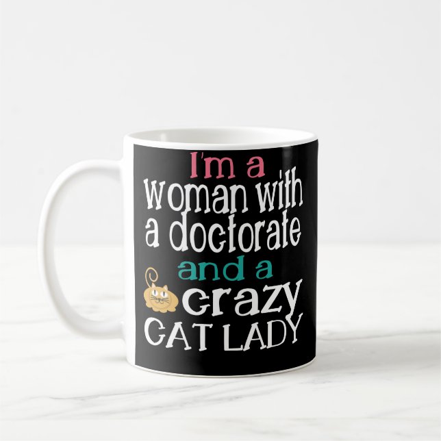 Taza De Café Regalo divertido de la graduación del doctorado (Izquierda)