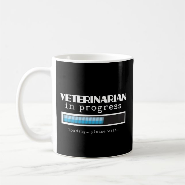 Taza De Café Regalo divertido de la graduación del veterinario (Izquierda)