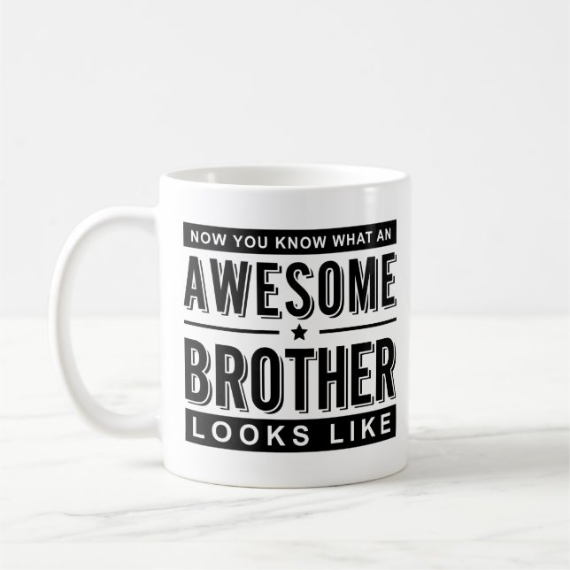 Taza De Café Regalo divertido de las citas de Brother de la (Izquierda)