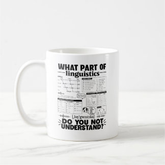 Taza De Café Regalo divertido de lingüística para terapeuta del