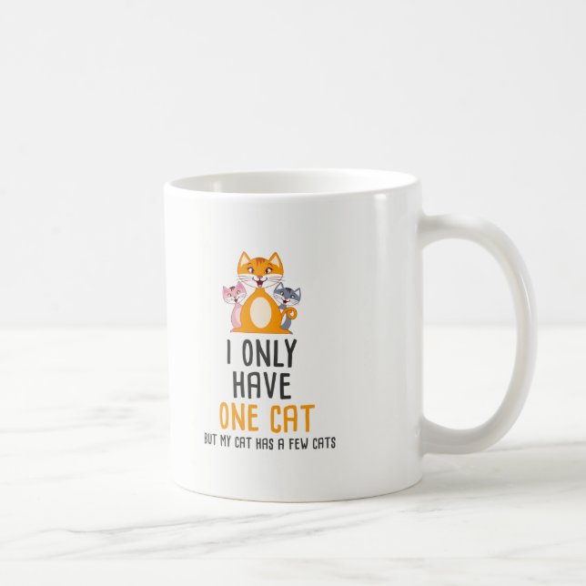 Taza De Café Regalo divertido de los amantes de los gatos - (Derecha)