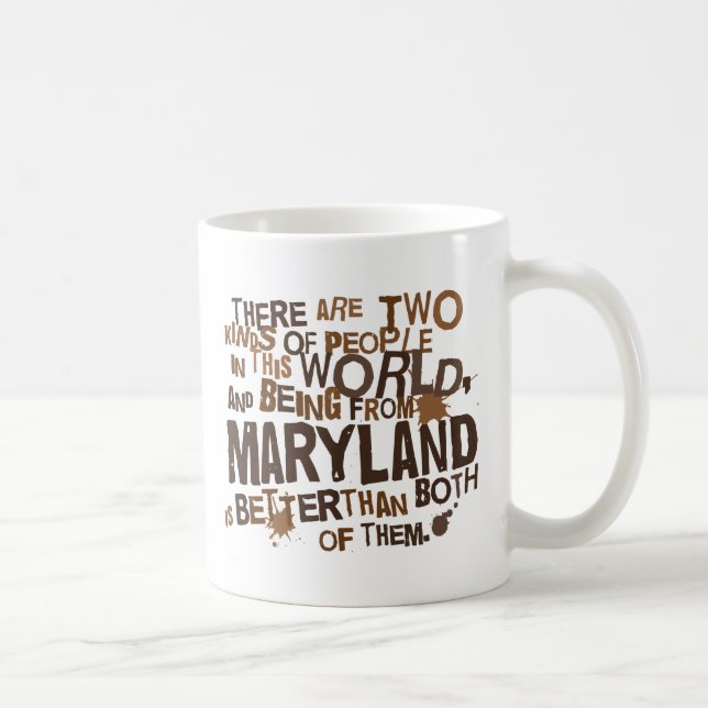 Taza De Café Regalo (divertido) de Maryland (Derecha)