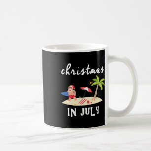 Taza De Café Regalo divertido de Navidad en julio con Santa sur