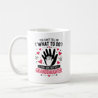 Taza De Café Regalo divertido de nieta para abuelo y abuela