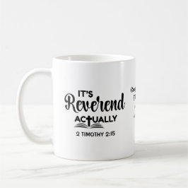 Taza De Café Regalo divertido de ordenación para pastores ES RE