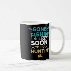 Taza De Café Regalo divertido de pescador cazador de pesca