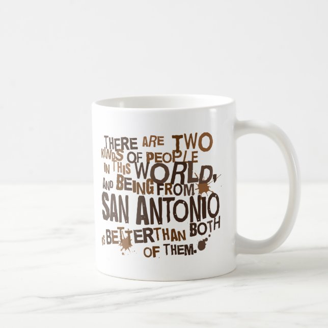Taza De Café Regalo (divertido) de San Antonio (Derecha)