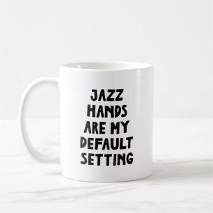 Taza De Café Regalo divertido de teatro musical Jazz Hands Acto