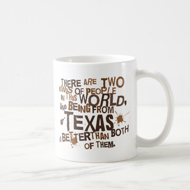 Taza De Café Regalo (divertido) de Tejas (Derecha)
