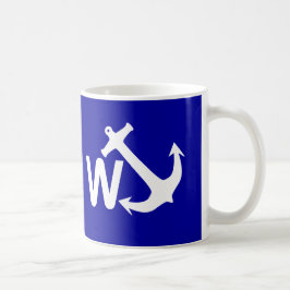 Taza De Café Regalo divertido del chiste de Wanchor del ancla