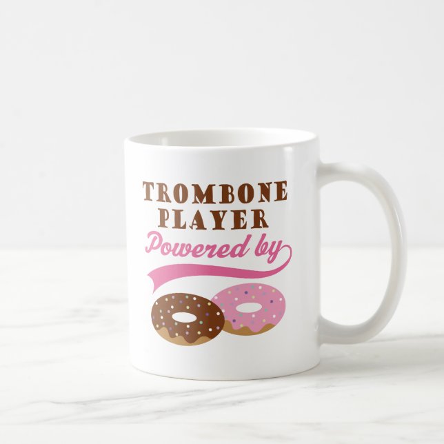 Taza De Café Regalo divertido del jugador de Trombone (Derecha)