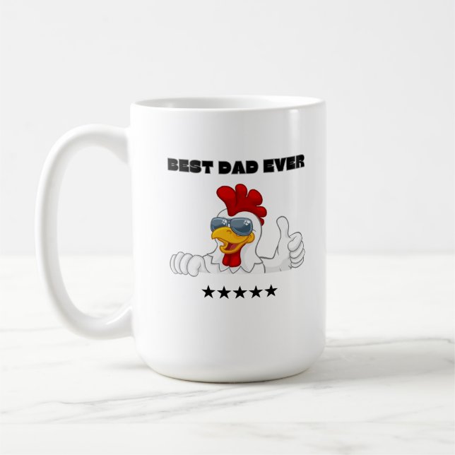 Taza De Café Regalo divertido del mejor papá del mundo (Izquierda)