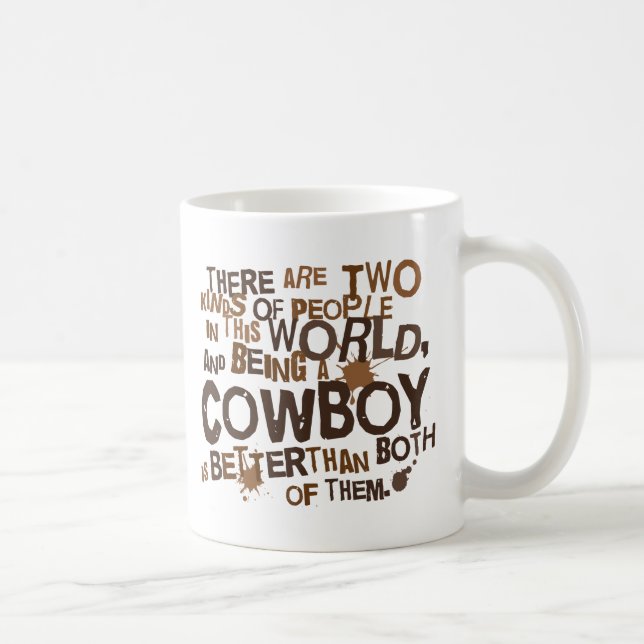 Taza De Café Regalo (divertido) del vaquero (Derecha)