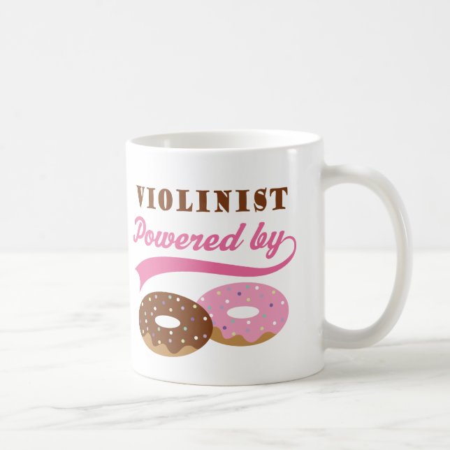 Taza De Café Regalo divertido del violinista (Derecha)