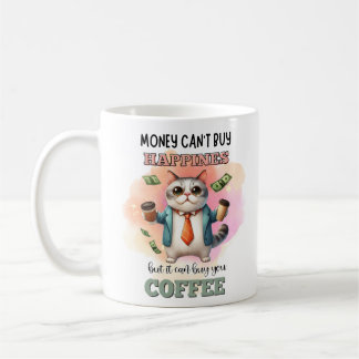 Taza De Café Regalo divertido para amantes de gatos: el dinero 
