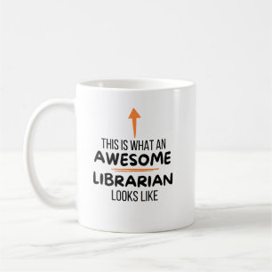 Taza De Café Regalo divertido para bibliotecario escolar Biblio