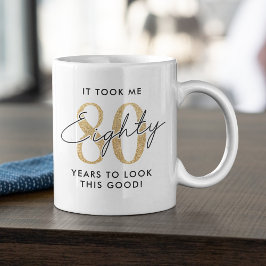 Taza De Café Regalo divertido para el cumpleaños 80